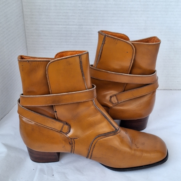 Vintage Ankle Booties Made in Italy sz 9 - Picture 3 of 13